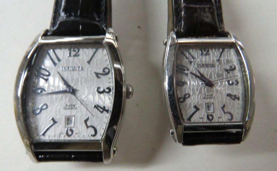 SET (2) INVICTA STAINLESS MAN'S (2484) AND LADY'S (1 of 2)