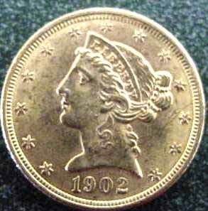 1913 INDIAN HEAD $2.50 GOLD (XF)
