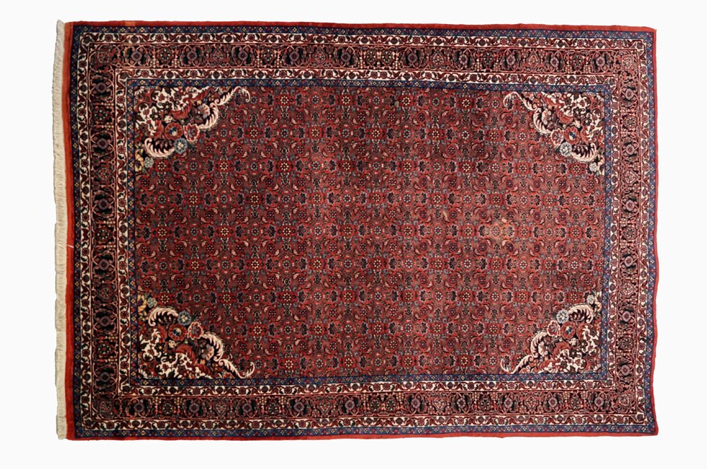 PERSIAN BIDJAR CARPET, 20TH CENTURY. 4'5" X 7'1" (1 of 4)