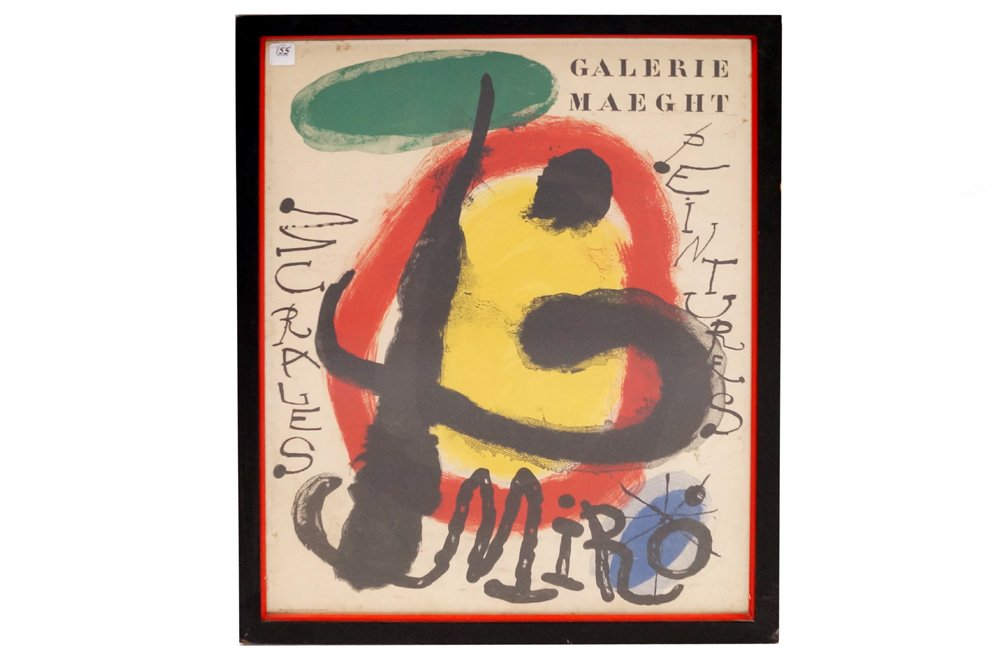 JOAN MIRO "MURALE PEINTURES" VINTAGE GALLERY EXHIBITION (1 of 3)