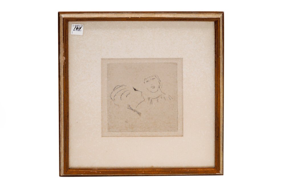 PIERRE BONNARD (FRENCH 1867-1947), ETCHING, "TWO (1 of 3)