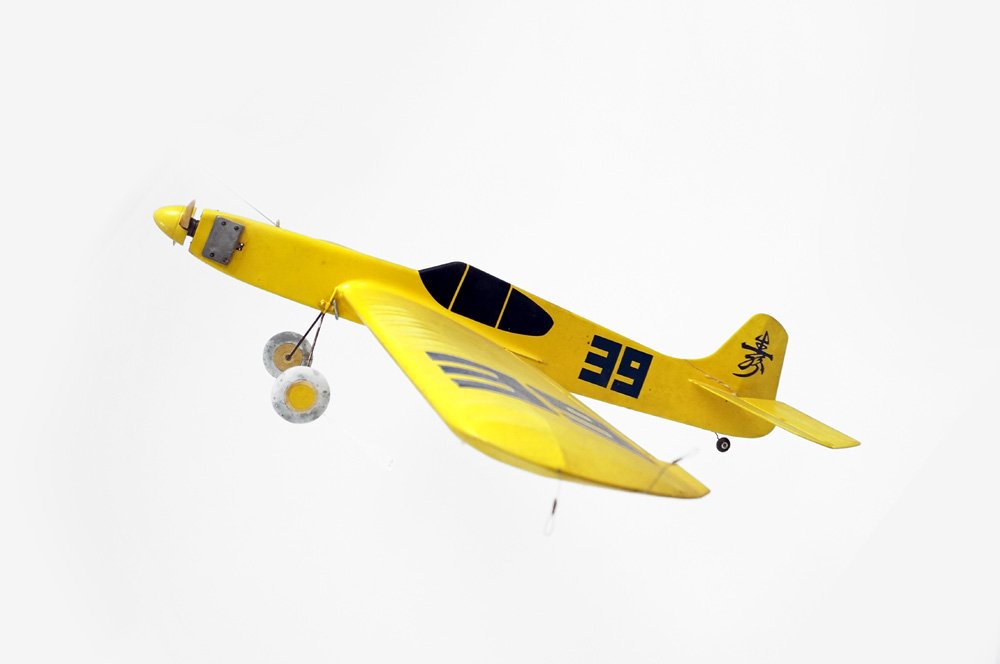 VINTAGE CUSTOM MODEL JAPANESE MONOGRAMMED PLANE WITH (1 of 3)