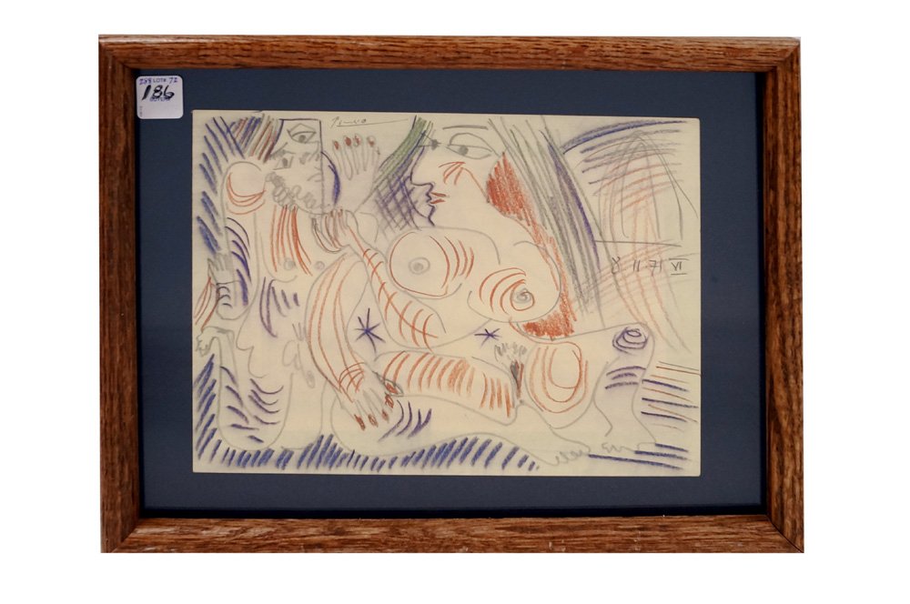 SPANISH SCHOOL (20TH CENTURY) GRAPHITE AND COLORED (1 of 3)