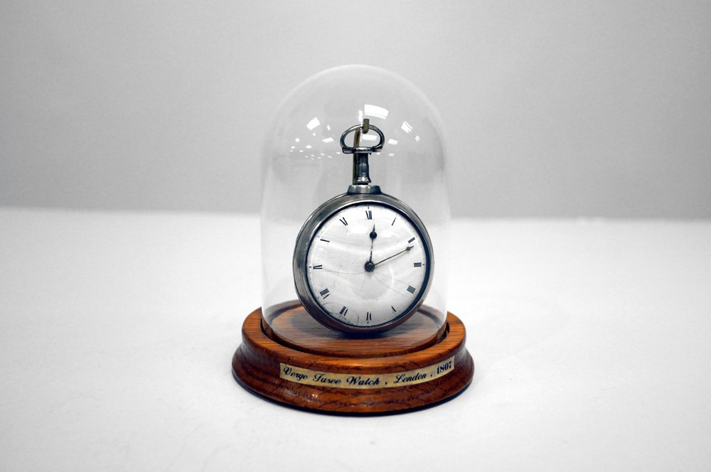 JAS MALBRANCHE LONDON SILVER CASED OPEN-FACE FUZEE (1 of 4)