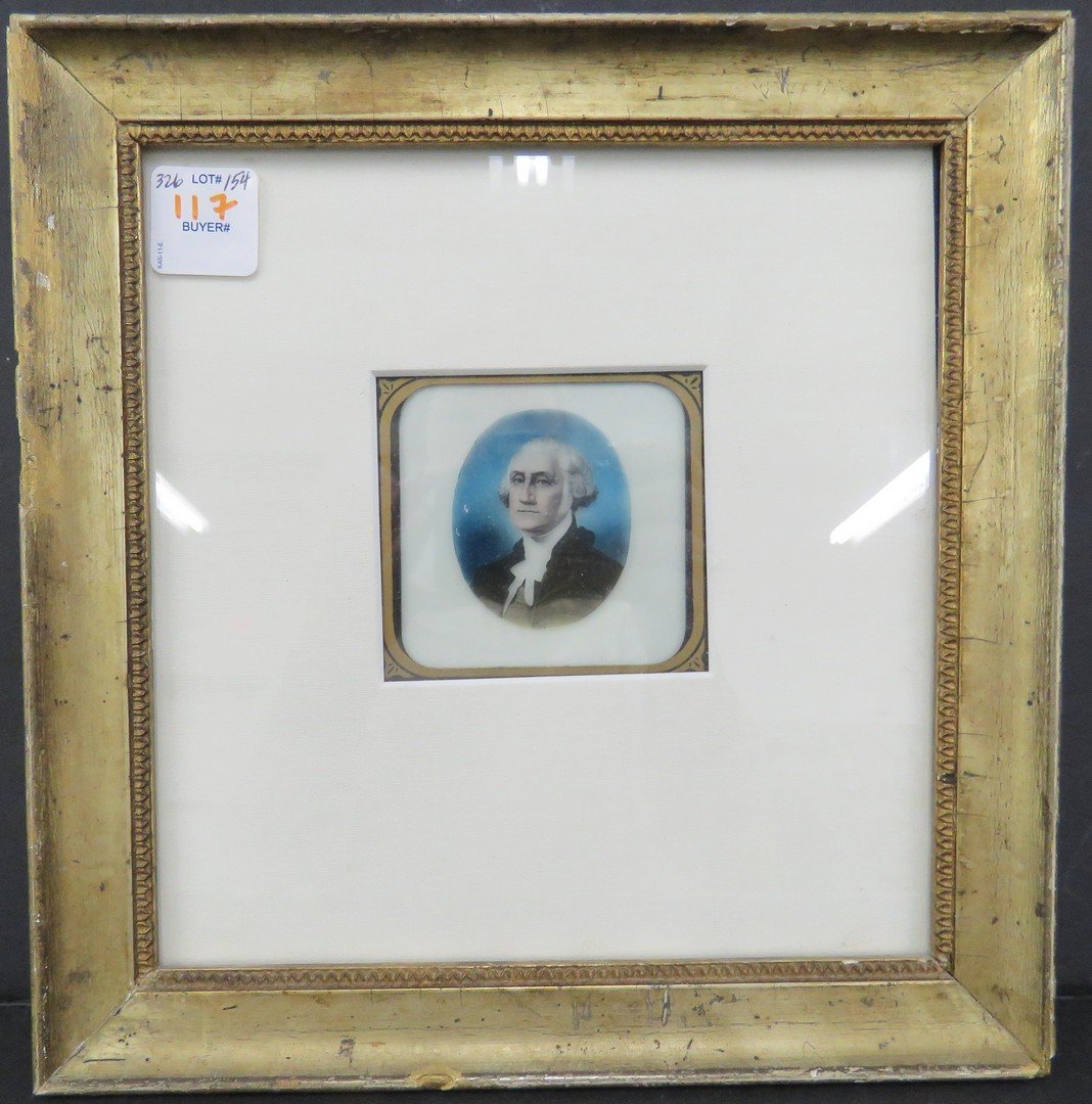 VINTAGE MAGIC LANTERN SLIDE OF GEORGE WASHINGTON. (1 of 4)