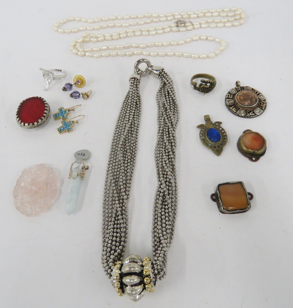 ASSORTED LOT INCLUDING FRESHWATER PEARLS, EARRINGS, (1 of 10)