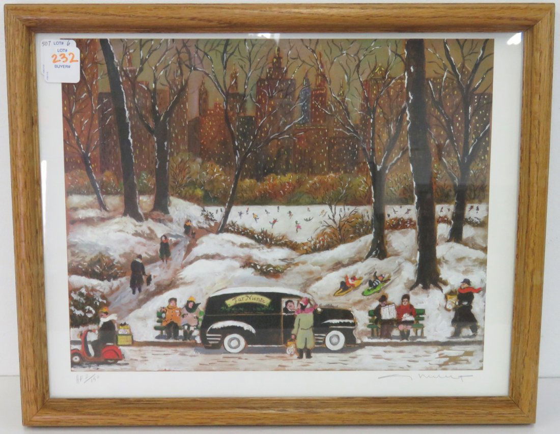 GUY BUFFET (FRENCH 1943-), OFFSET LITHOGRAPH, (1 of 4)