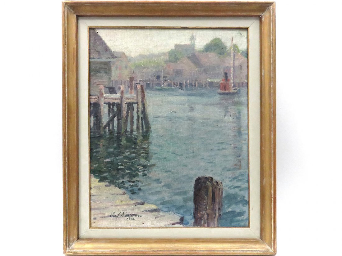 CARL NORDSTROM (AMERICAN 1886-1965), OIL ON CANVAS, (1 of 5)