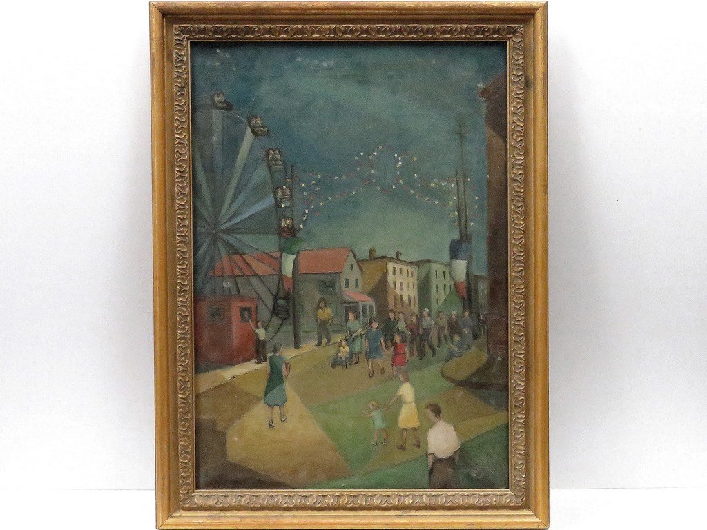 HELEN L. ROBERTS (AMERICAN 1884-1994), OIL ON CANVAS, (1 of 4)