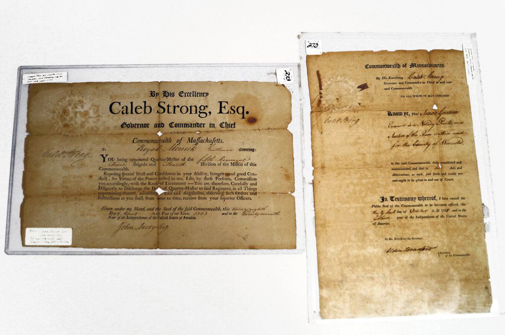 LOT (2) COMMONWEALTH OF MASSACHUSETTS GOVERNOR SIGNED (1 of 3)