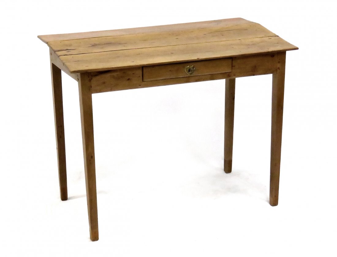 CONTINENTAL FRUITWOOD SLANT-TOP DESK, 19TH CENTURY. (1 of 3)