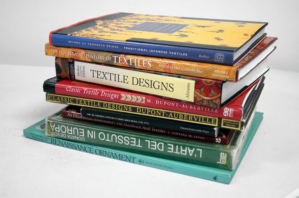 LOT ASSORTED VOLUMES-TEXTILE DESIGNS AND ORNAMENT: LOT ASSORTED VOLUMES-TEXTILE DESIGNS AND ORNAMENT