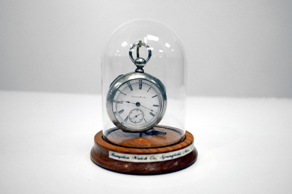 HAMPTON SILVEROID OPEN FACE, KEY-WIND POCKET WATCH, 1ST (1 of 5)