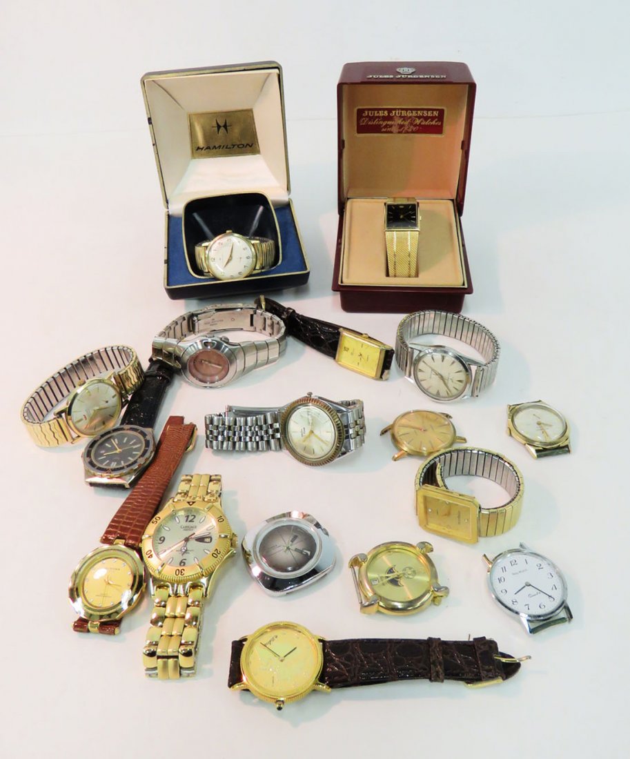 LOT ASSORTED WRISTWATCHES INCLUDING JULES JURGENSON, (1 of 6)