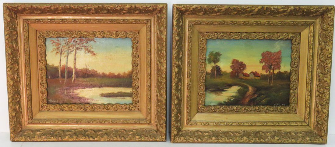 AMERICAN SCHOOL (19/20TH CENTURY), LOT (2) OIL ON (1 of 10)