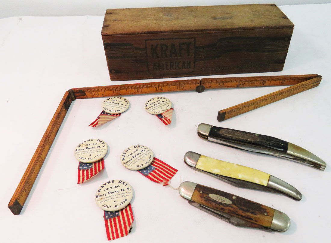 LOT INCLUDING FOLDING POCKET KNIVES, STANLEY #68 (1 of 8)