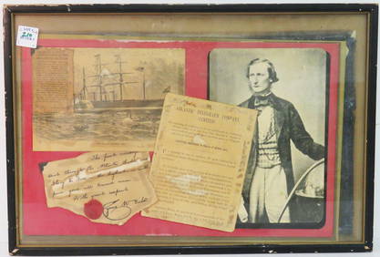 CYRUS FIELD ATLANTIC TELEGRAPH COMPANY HISTORIC COLLAGE (1 of 4)
