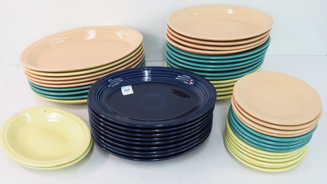 LARGE LOT ASSORTED VINTAGE FIESTA WARE (1 of 6)