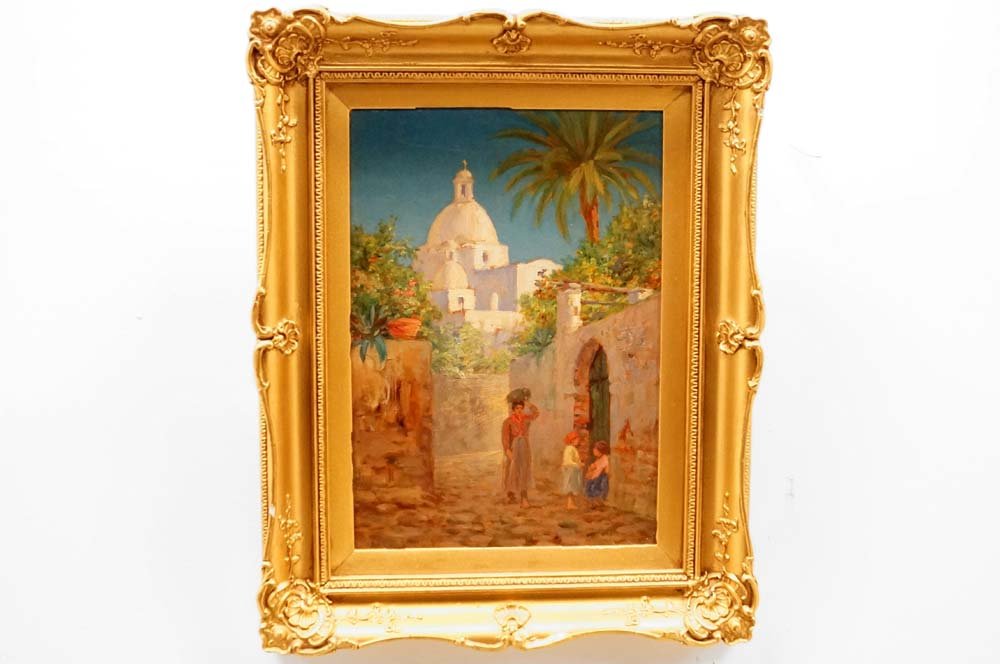 EDWARD MILLS (AMERICAN 19TH CENTURY), OIL ON BOARD, (1 of 1)