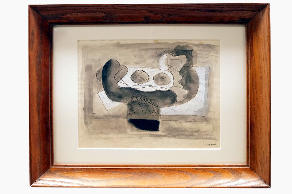 GINO SEVERINI (FRENCH/ITALY 1883-1966), INK, WATERCOLOR (1 of 2)