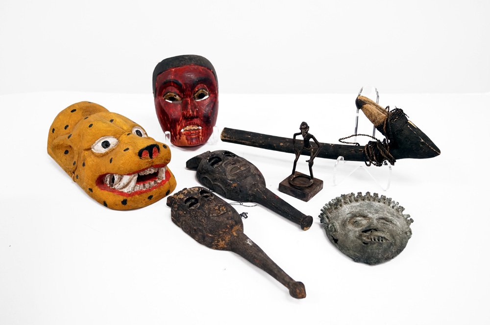 LOT (7) ASSORTED TRIBAL OBJECTS INCLUDING INDONESIAN (1 of 6)