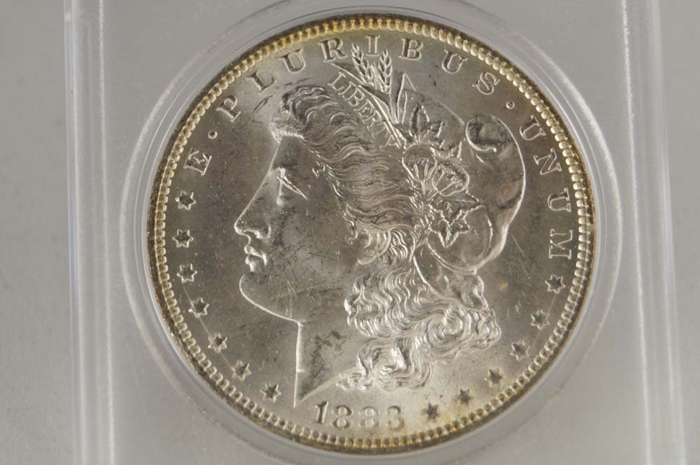 LOT (10) ASSORTED MORGAN SILVER DOLLAR COINS (XF-AU) (1 of 2)