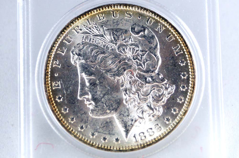 LOT (10) ASSORTED MORGAN SILVER DOLLAR COINS (XF-AU) (1 of 2)