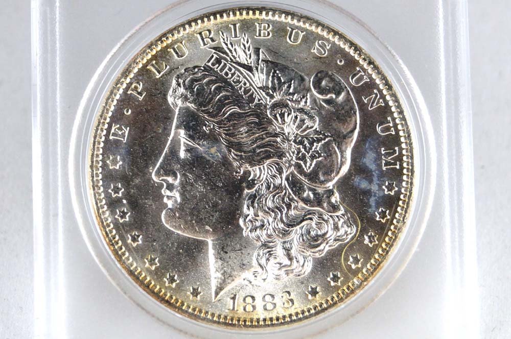 LOT (10) ASSORTED MORGAN SILVER DOLLAR COINS (XF-AU) (1 of 2)