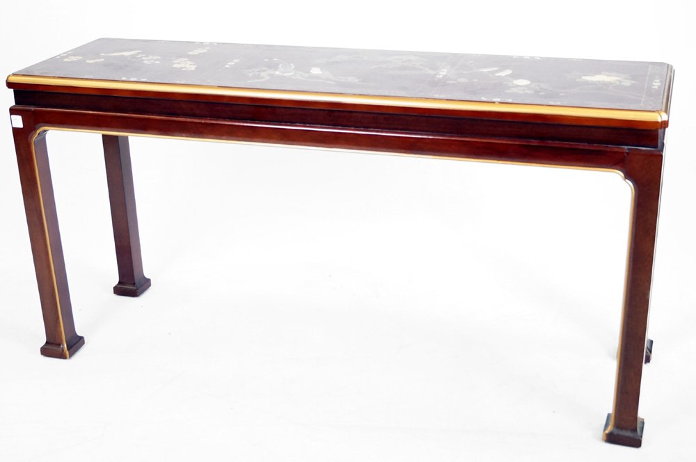 CHINESE GILT AND LACQUERED DECORATED HARDWOOD (1 of 2)