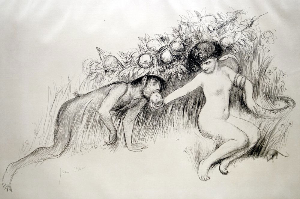 JEAN VEBER (FRENCH 1864-1928), LITHOGRAPH, LE SOUVENIR (1 of 2)