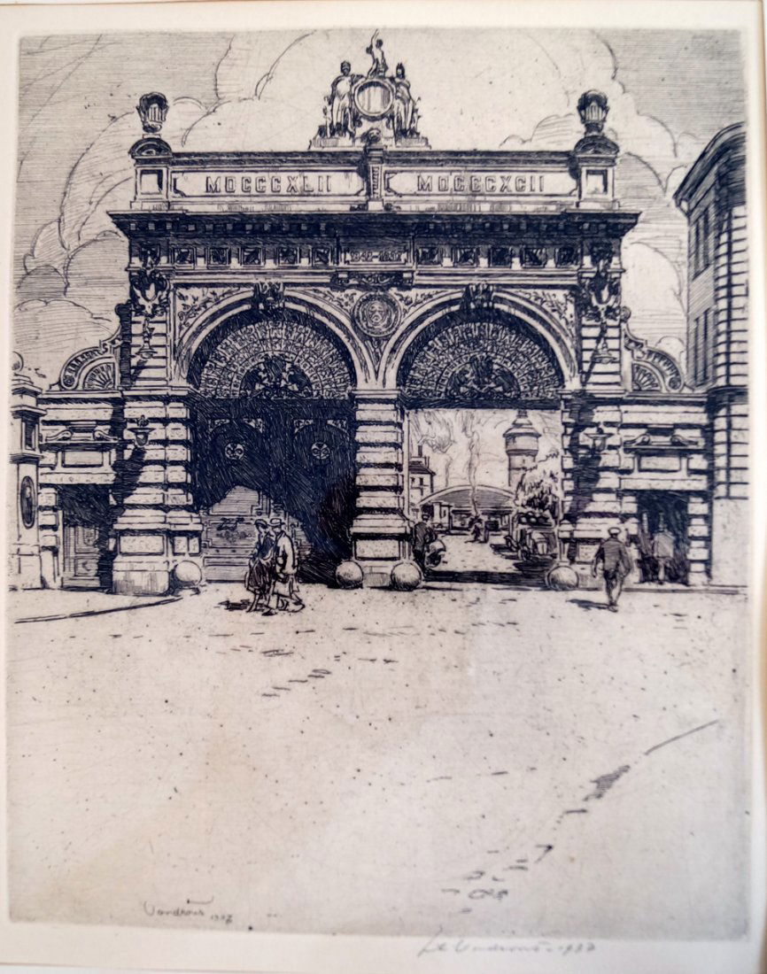 JAN C. VANDROUS (CZECH/US 1884-1970), ETCHING, (1 of 2)