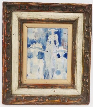 FRENCH SCHOOL (20TH CENTURY), OIL ON CANVAS, HATS,: FRENCH SCHOOL (20TH CENTURY), OIL ON CANVAS, HATS, SIGNED MARI. 10 X 8"; FRAMED 18 X 16"