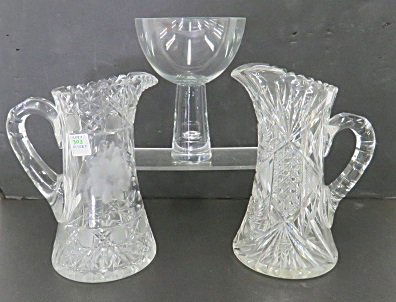 LOT (3) SWEDISH BLOWN VASE, SIGNED JOHANSFORS AND (2) (1 of 4)