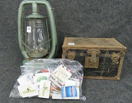 SUPER "MINI" STEAMER TRUNK WITH MATCH AND MARBLE (1 of 1)