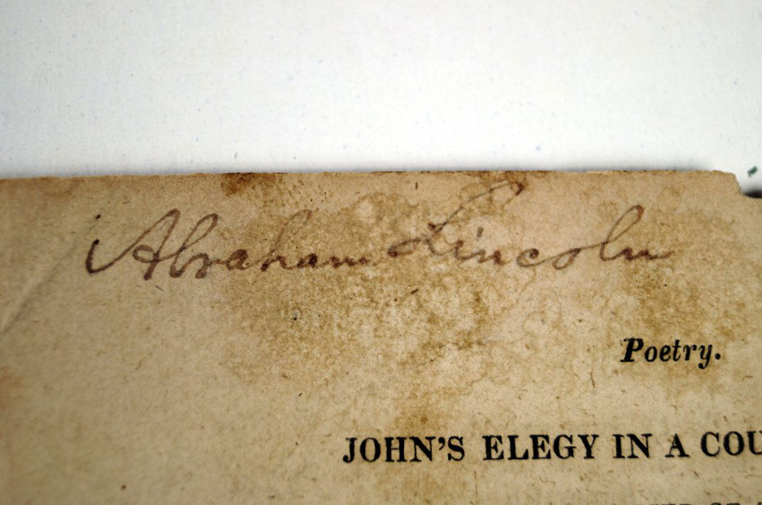 BOOK PAGE, "JOHN'S ELEGY IN A COUNTRY TOWN...ILLINOIS (1 of 3)