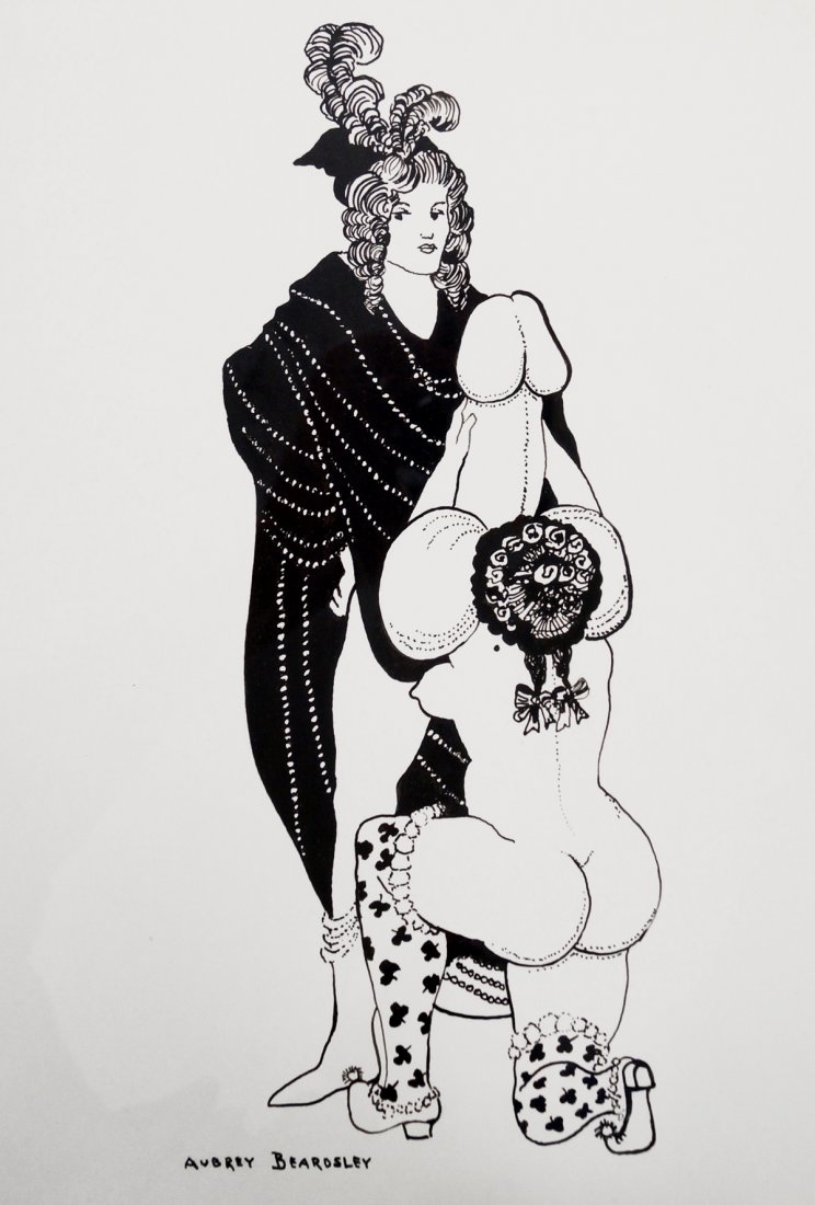 AFTER AUBREY BEARDSLEY (BRITISH 1872-1898), PEN AND (1 of 2)
