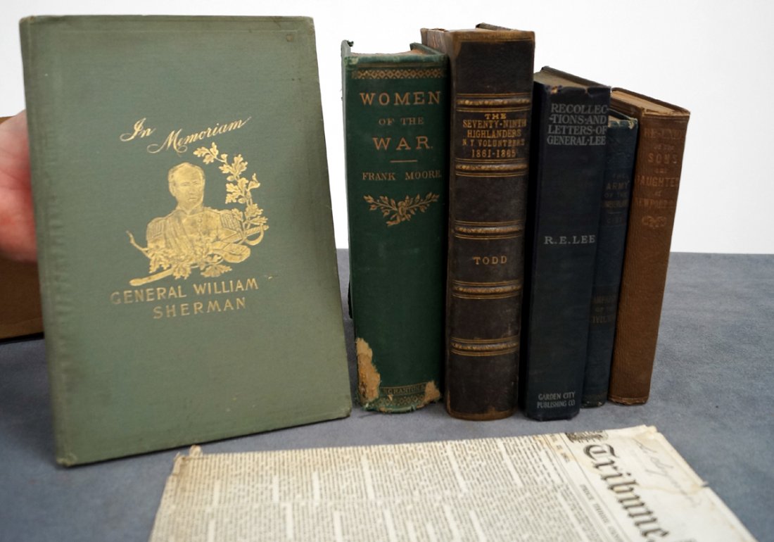 LOT (7) CIVIL WAR INCLUDING THE ARMY OF THE CUMBERLAND;: LOT (7) CIVIL WAR INCLUDING THE ARMY OF THE CUMBERLAND; HISTORY OF THE 79TH HIGHLANDERS, NY VOLUNTEERS, 1861-65; WOMEN OF THE WAR; RECOLLECTION'S AND LETTERS FROM GENERAL LEE, ETC.