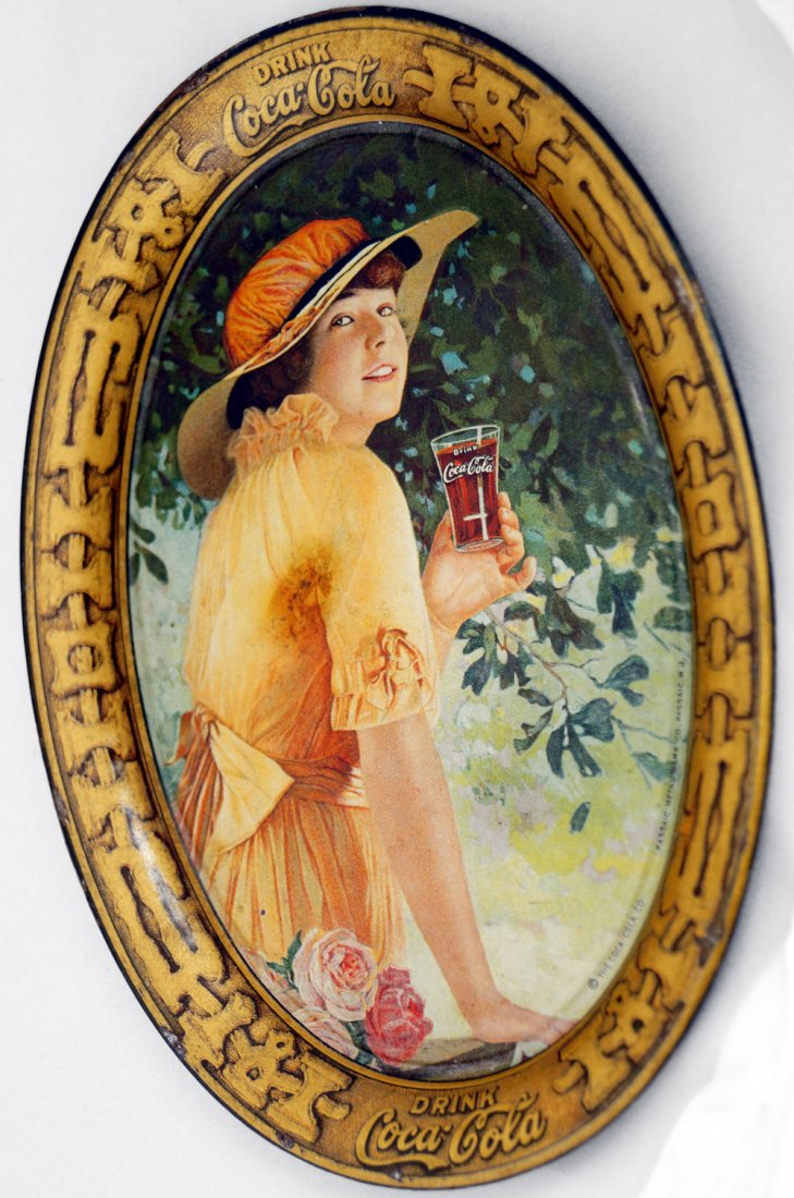 LITHOGRAPH COCA COLA CHANGE TRAY, MARKED PASSAIC (1 of 3)