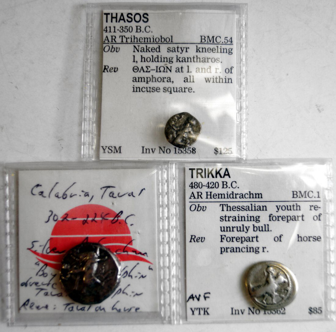 LOT (3) INCLUDING THESSALY TRIKKA (480-420 BC) AR (1 of 2)