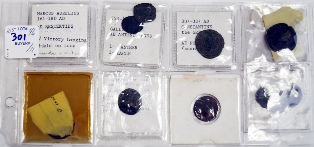 LOT (11) ANCIENT ROMAN/BYZANTINE BRONZE COINS INCLUDING (1 of 1)