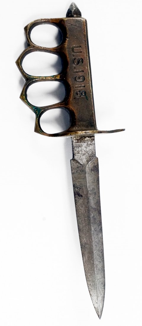 U.S. MOD 1918 CLOSE COMBAT TRENCH KNIFE. LENGTH 11 1/2": U.S. MOD 1918 CLOSE COMBAT TRENCH KNIFE. LENGTH 11 1/2"
