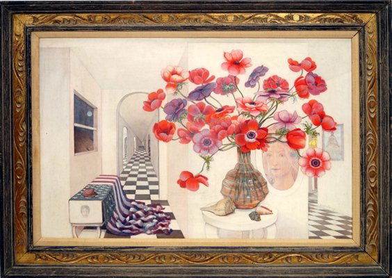 JOAN KERRY (AMERICAN 1929-1996), EGG TEMPERA ON PANEL, (1 of 3)