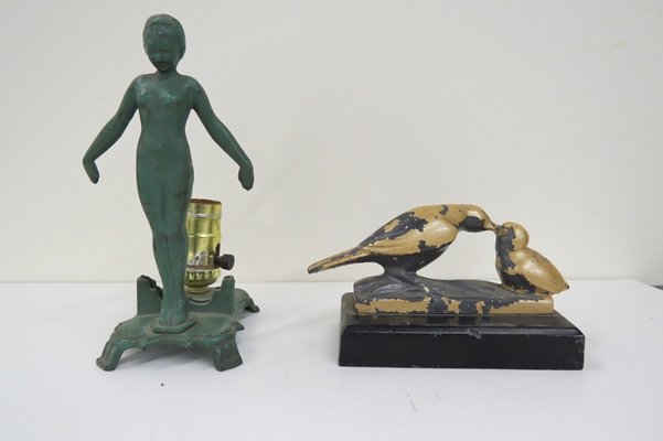 LOT (2) PATINATED AND PAINTED METAL INCLUDING (1 of 2)