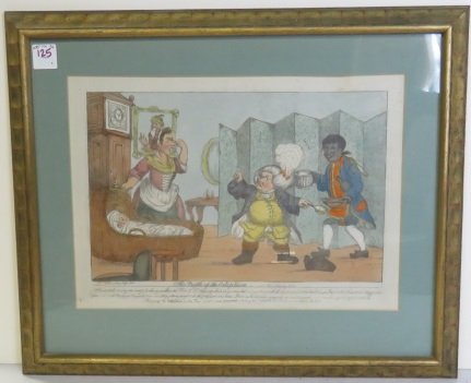 WILLIAM HENRY BUNBURY (ENGLISH 1750-1811), HAND COLORED (1 of 5)
