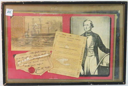 CYRUS FIELD ATLANTIC TELEGRAPH COMPANY HISTORIC COLLAGE (1 of 4)