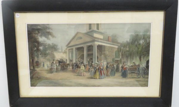 EDWARD LAMSON HENRY (AMERICAN/NY 1841-1919), PRINT, (1 of 4)