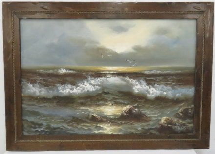 CLAUDE TERRAY (FRENCH, 20TH CENTURY) OIL ON CANVAS, (1 of 3)