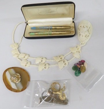 ASSORTED LOT CASED CHANEL AND ARPEGE PENS/CASED; CARVED (1 of 4)