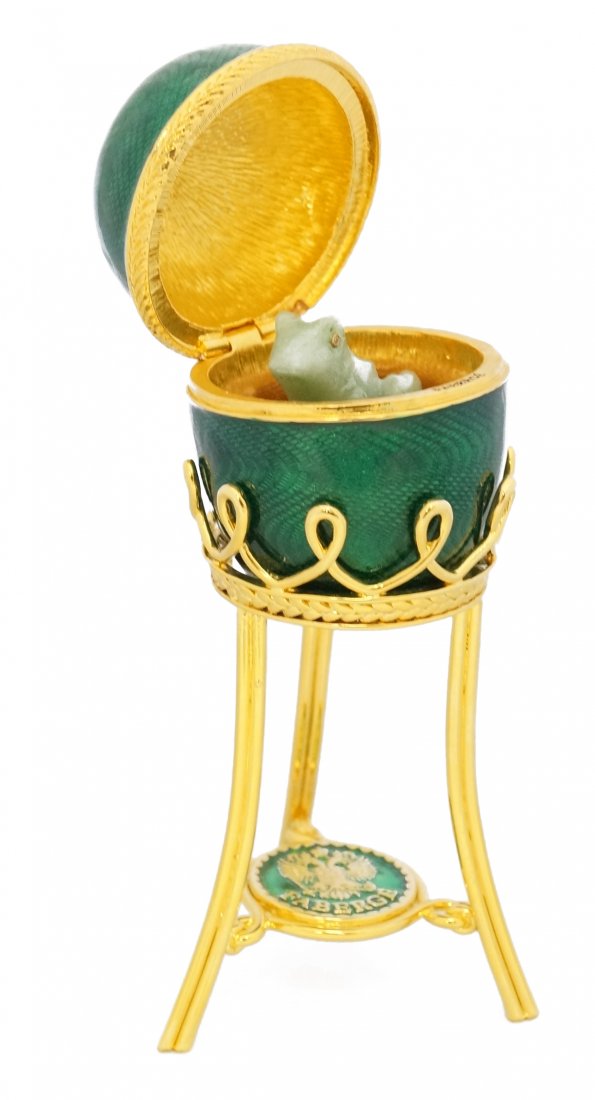 RUSSIAN FABERGE/LIMITED E EDITION GREEN GUILLOCHE (1 of 4)