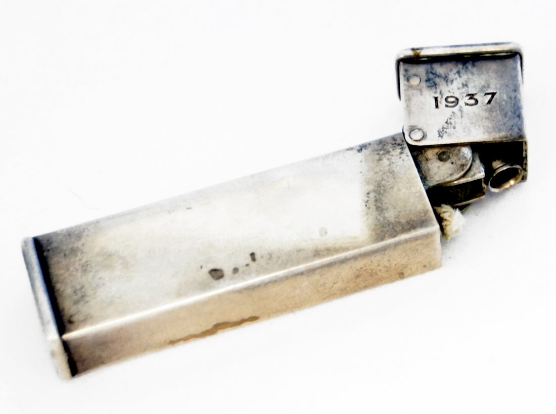 DUNHILL FOR CARTIER, STERLING SILVER "CORONA" CIGARETTE (1 of 3)